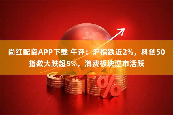 尚红配资APP下载 午评：沪指跌近2%，科创50指数大跌超5%，消费板块逆市活跃